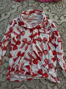 In My Sundays Red Bow Pajamas